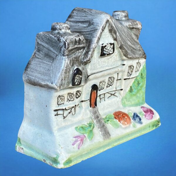 Unusual Staffordshire Miniature Model of a Cottage - Image 5