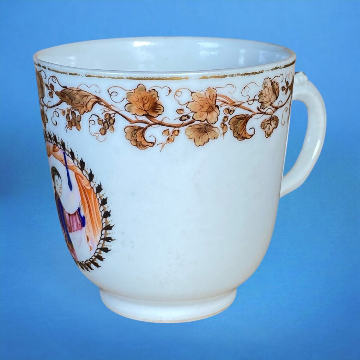 Chinese Export Porcelain Coffee Cup – Girl at Window