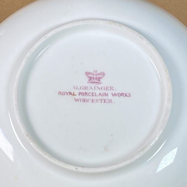 Grainger's Worcester Porcelain Tea Cup & Saucer. - Image 3