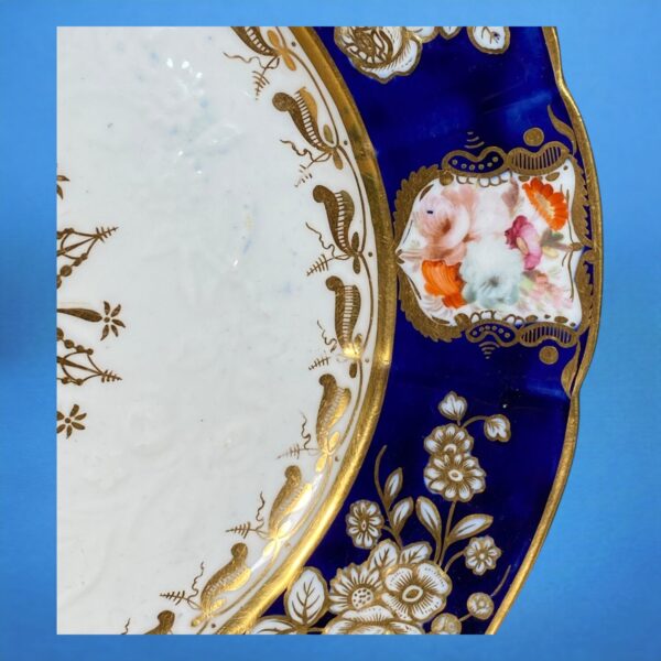 Pair of C19th Coalport Porcelain Dessert Plates. - Image 2