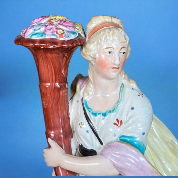 Staffordshire Pottery Figure of  'PLENTY' - Image 4