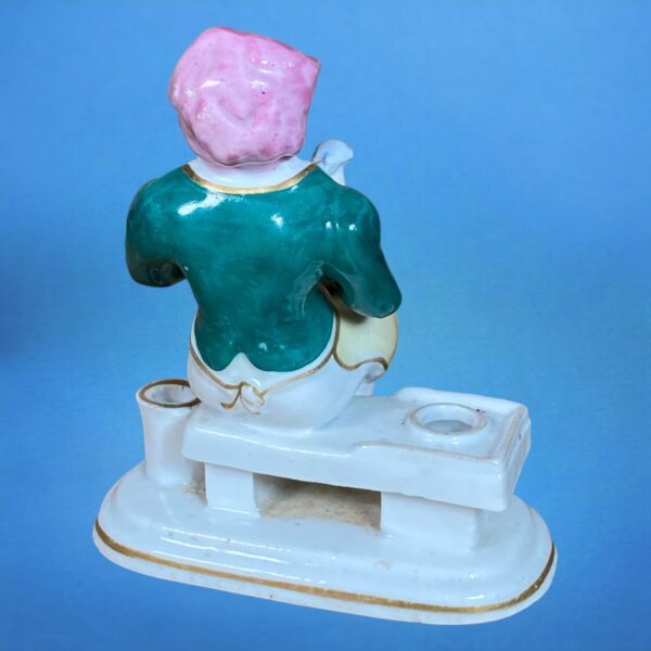 (Clearance) Staffordshire Porcelain Figure of a Cobbler. - Image 4