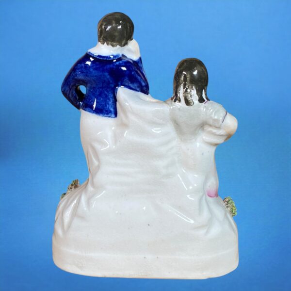 Victorian Staffordshire 'Spill Holder' Figure Group. - Image 3