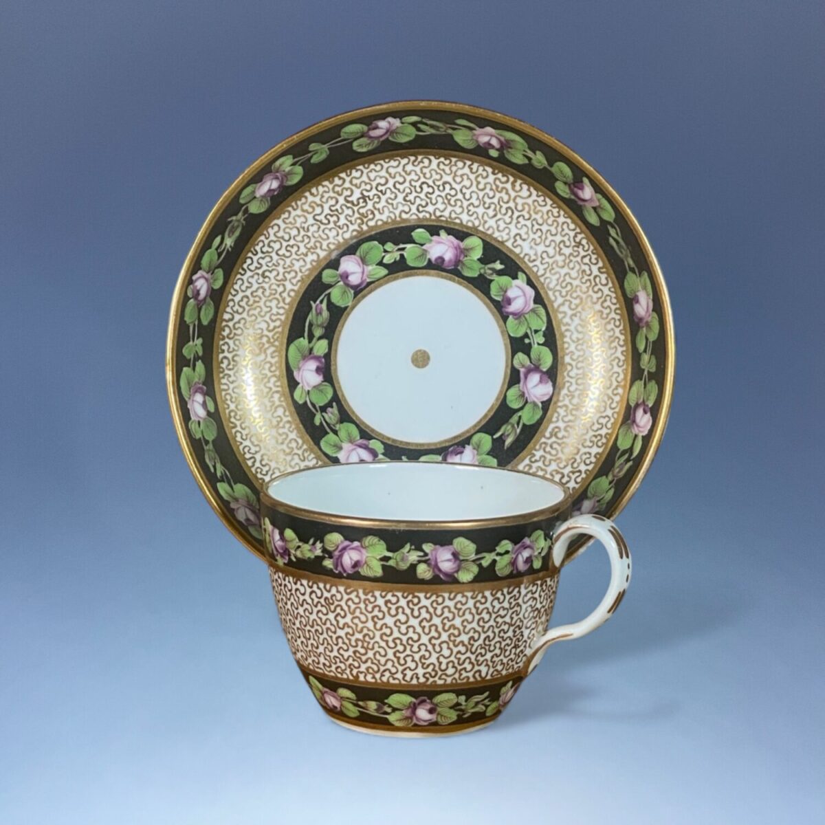 Grainger’s Worcester Porcelain Tea Cup & Saucer, c1835