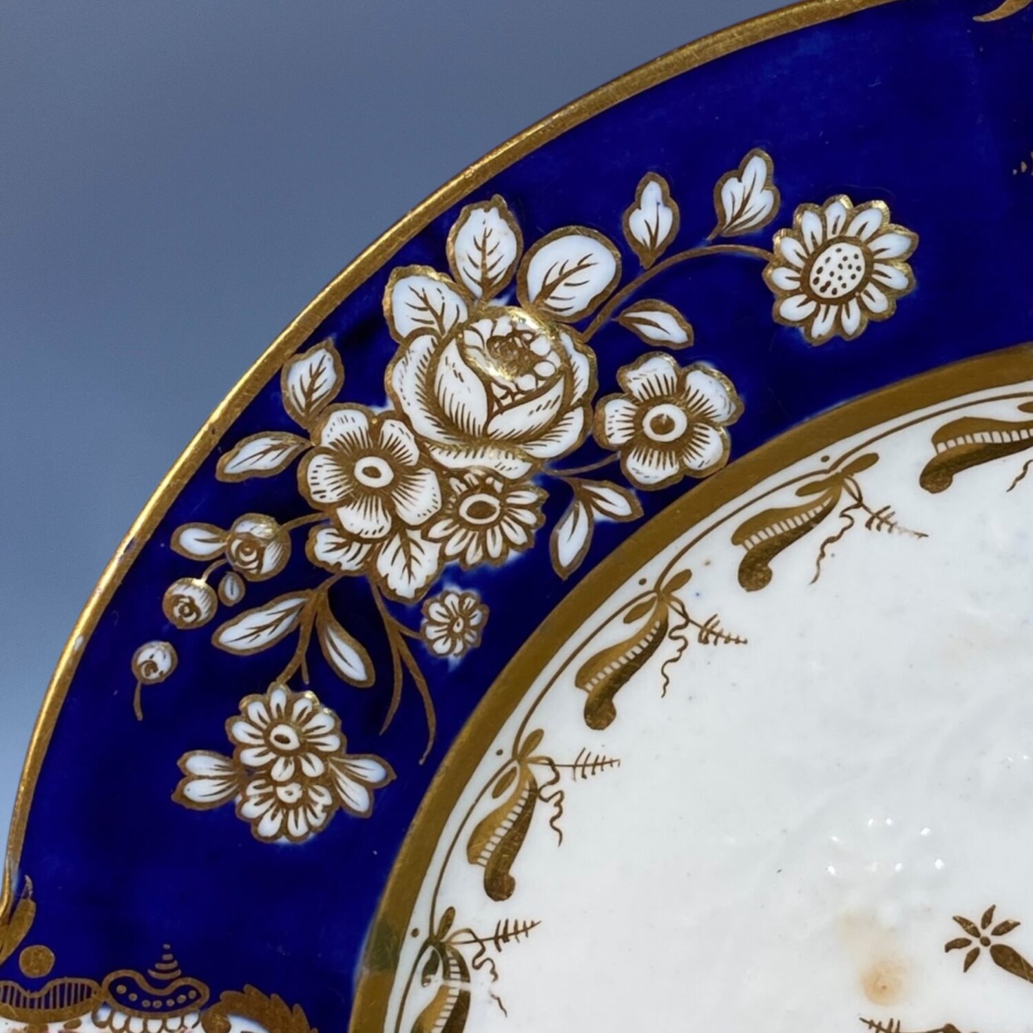 Pair of C19th Coalport Porcelain Dessert Plates, c1820 - Image 3