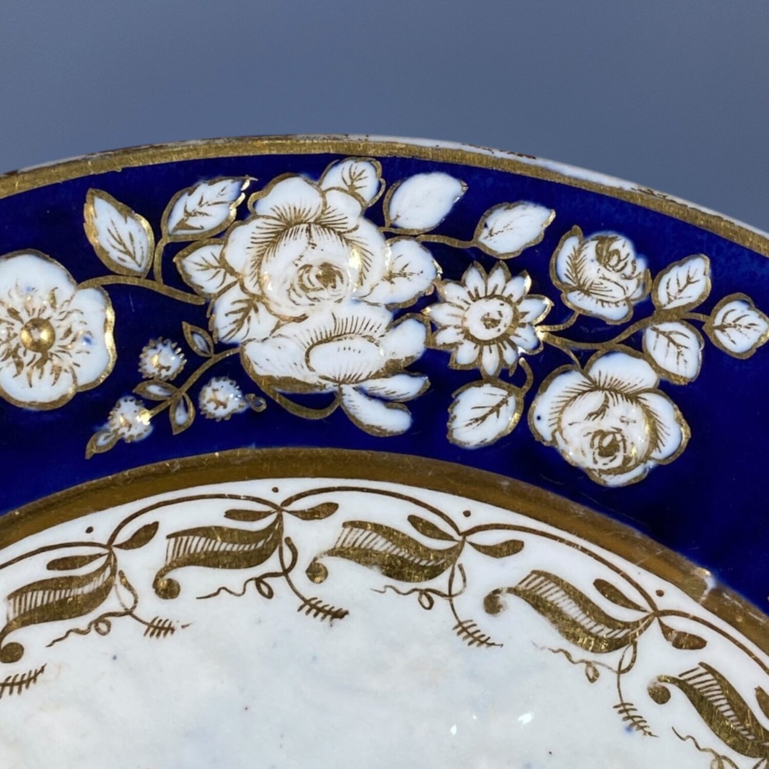 Pair of C19th Coalport Porcelain Dessert Plates, c1820 - Image 5