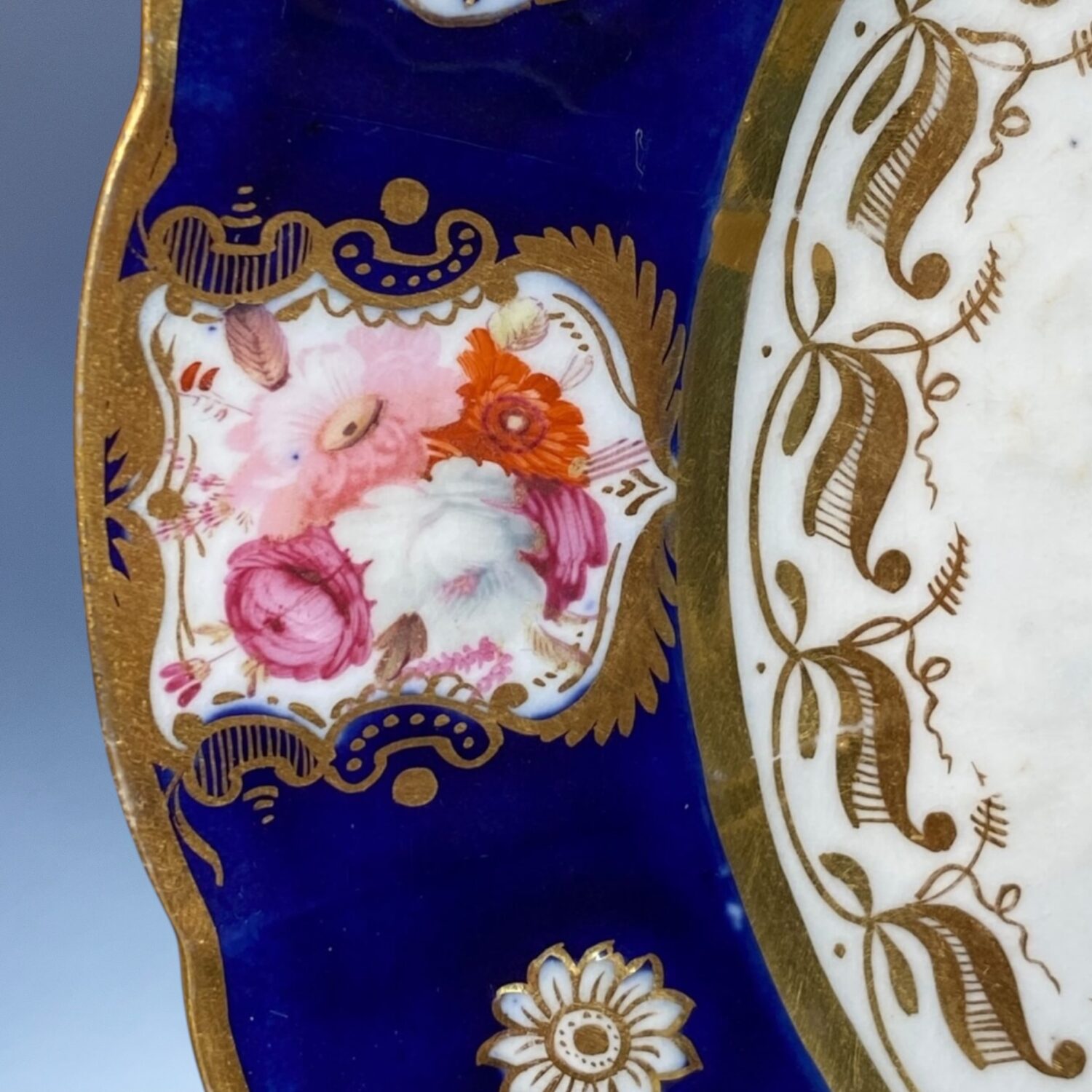 Pair of C19th Coalport Porcelain Dessert Plates, c1820 - Image 6