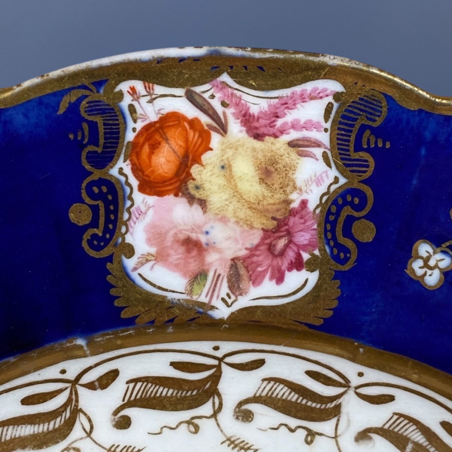 Pair of C19th Coalport Porcelain Dessert Plates, c1820 - Image 7