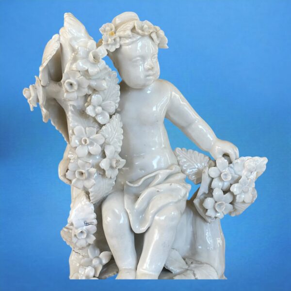 Pair of Plymouth Porcelain Figures of Putti - Image 2