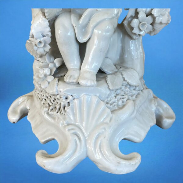 Pair of Plymouth Porcelain Figures of Putti - Image 3
