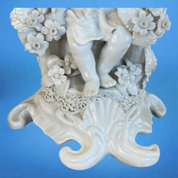 Pair of Plymouth Porcelain Figures of Putti - Image 4