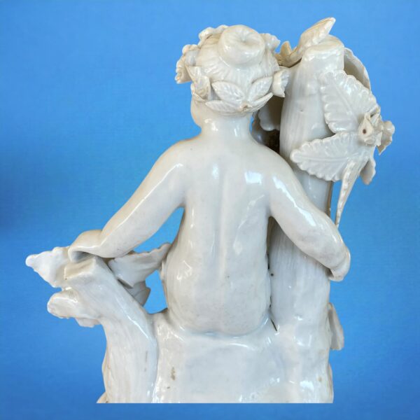 Pair of Plymouth Porcelain Figures of Putti - Image 8