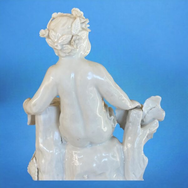 Pair of Plymouth Porcelain Figures of Putti - Image 9