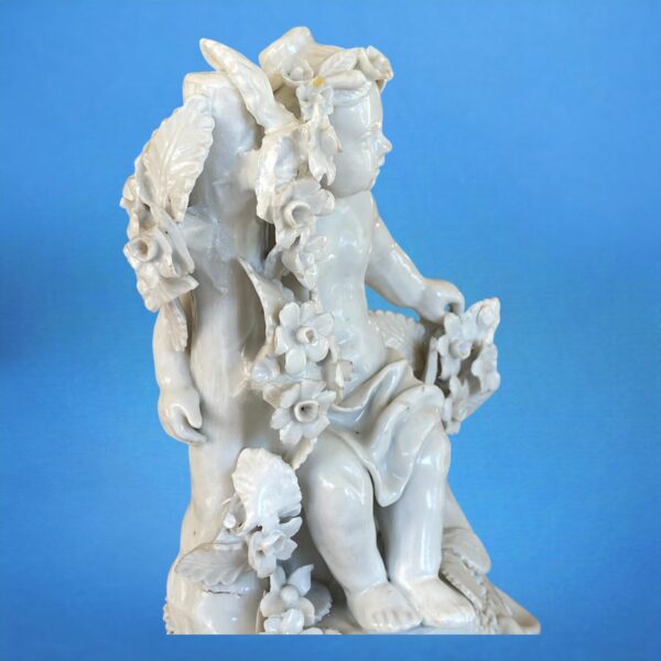 Pair of Plymouth Porcelain Figures of Putti - Image 11