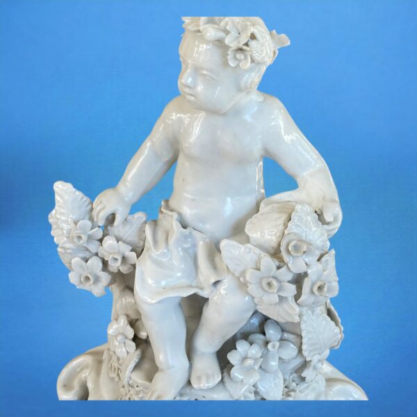 Pair of Plymouth Porcelain Figures of Putti - Image 13