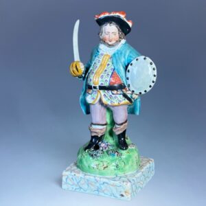 Early C19th Staffordshire Pottery Figure of Falstaff.