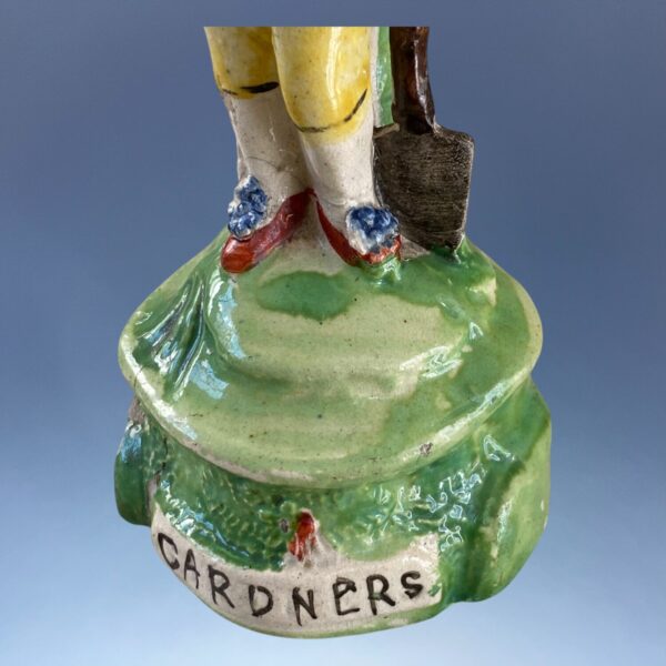 (Clearance) TWO Staffordshire Figures of Gardeners (af) - Image 3