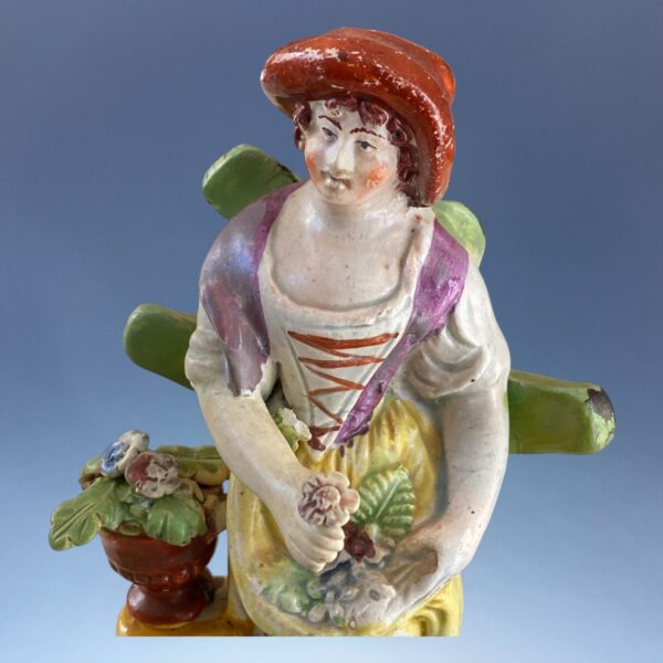 (Clearance) TWO Staffordshire Figures of Gardeners (af) - Image 4