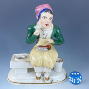 (Clearance) Staffordshire Porcelain Figure of a Cobbler.