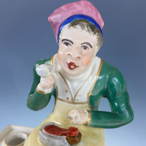 (Clearance) Staffordshire Porcelain Figure of a Cobbler. - Image 2
