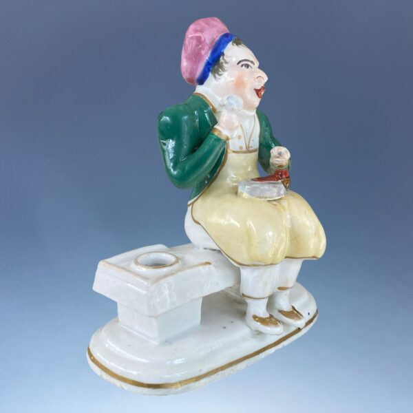 (Clearance) Staffordshire Porcelain Figure of a Cobbler. - Image 3