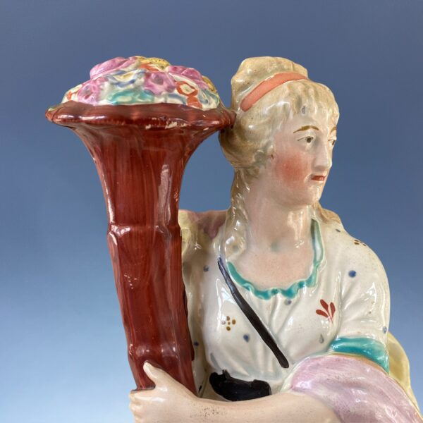 Staffordshire Pottery Figure of  'PLENTY' - Image 3