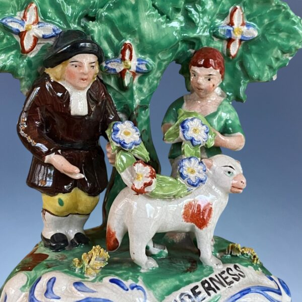 (Clearance) Late Staffordshire ‘Tenderness’ Figure Group. - Image 5