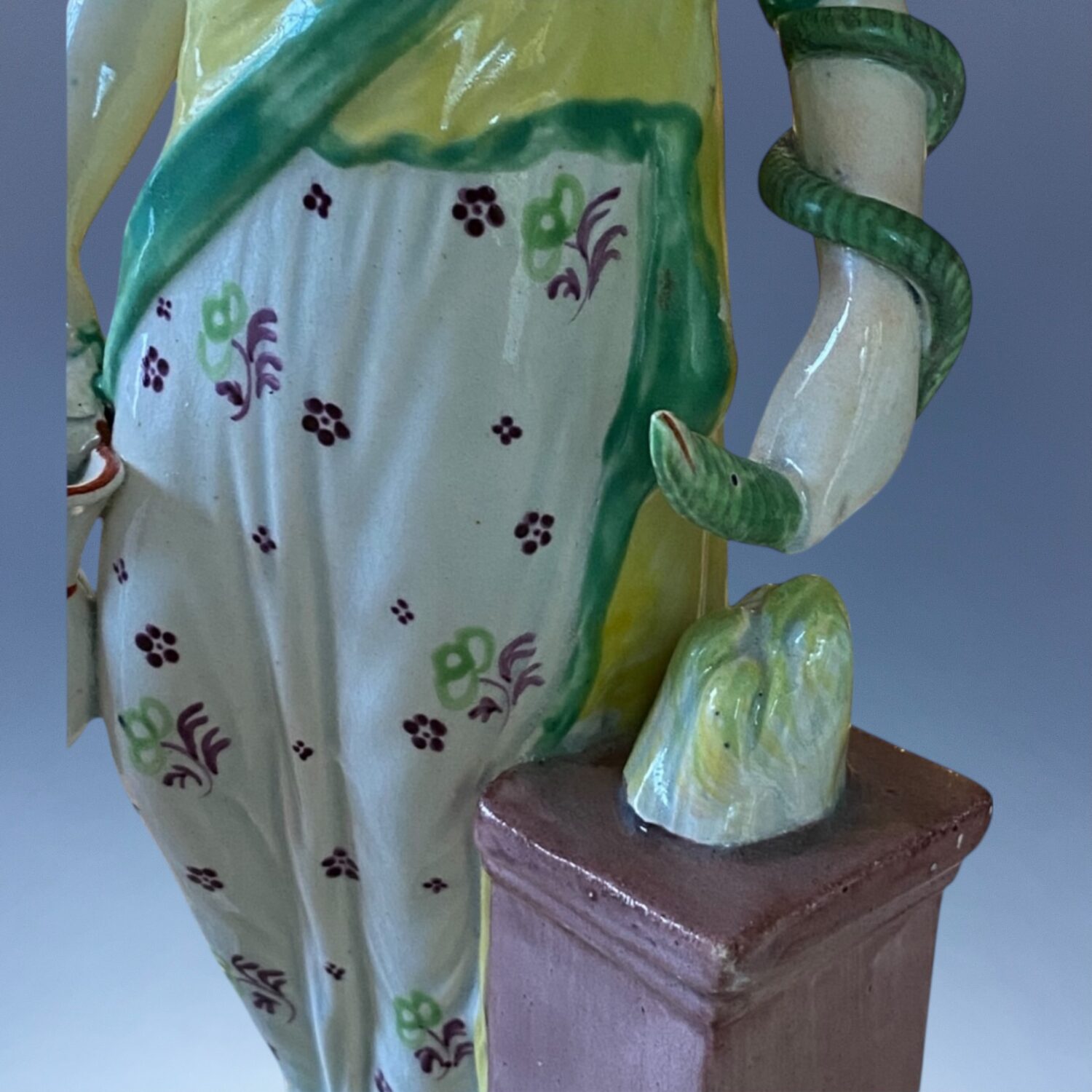 Staffordshire Pottery Figure of Hygieia (Hygeia) - Image 2