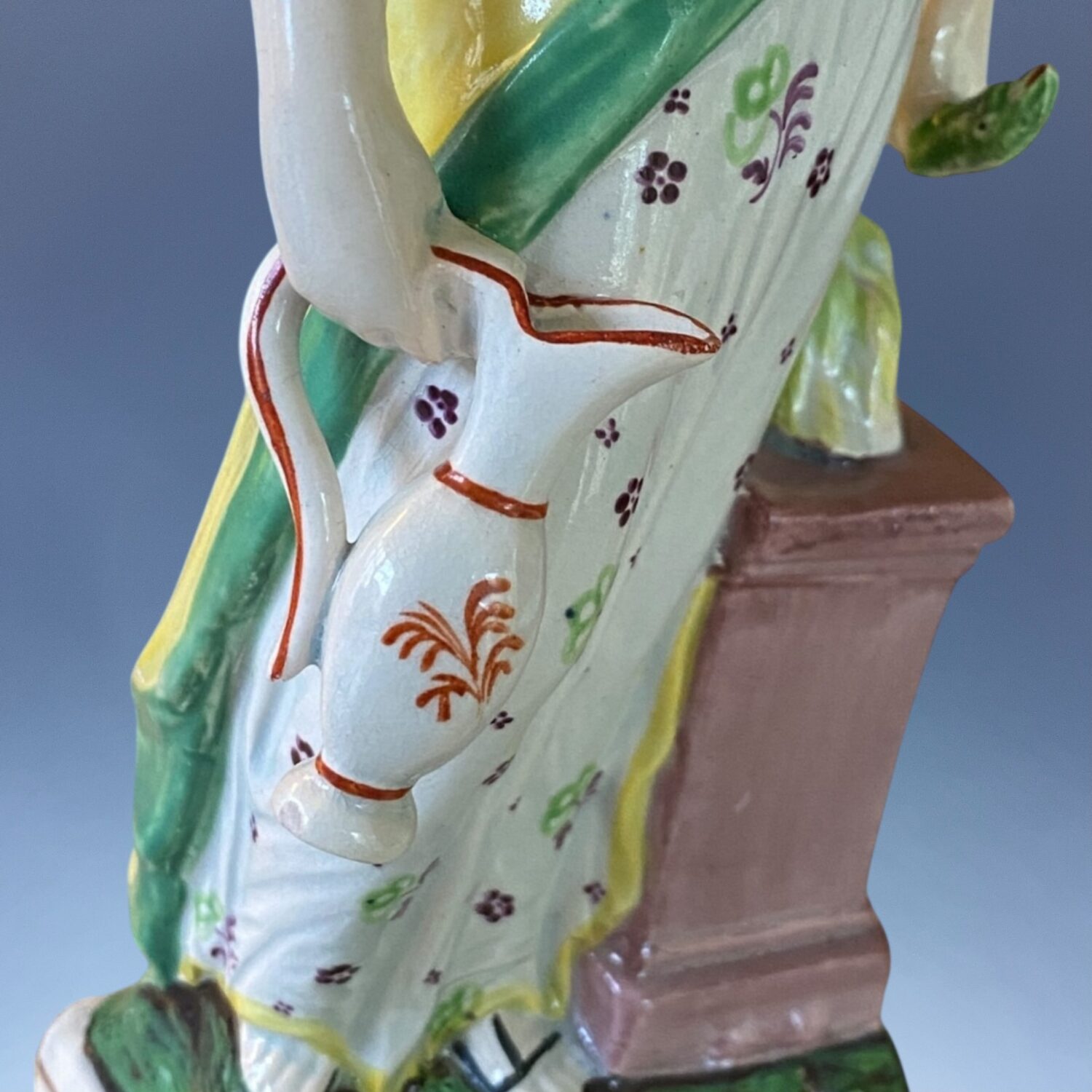 Staffordshire Pottery Figure of Hygieia (Hygeia) - Image 3