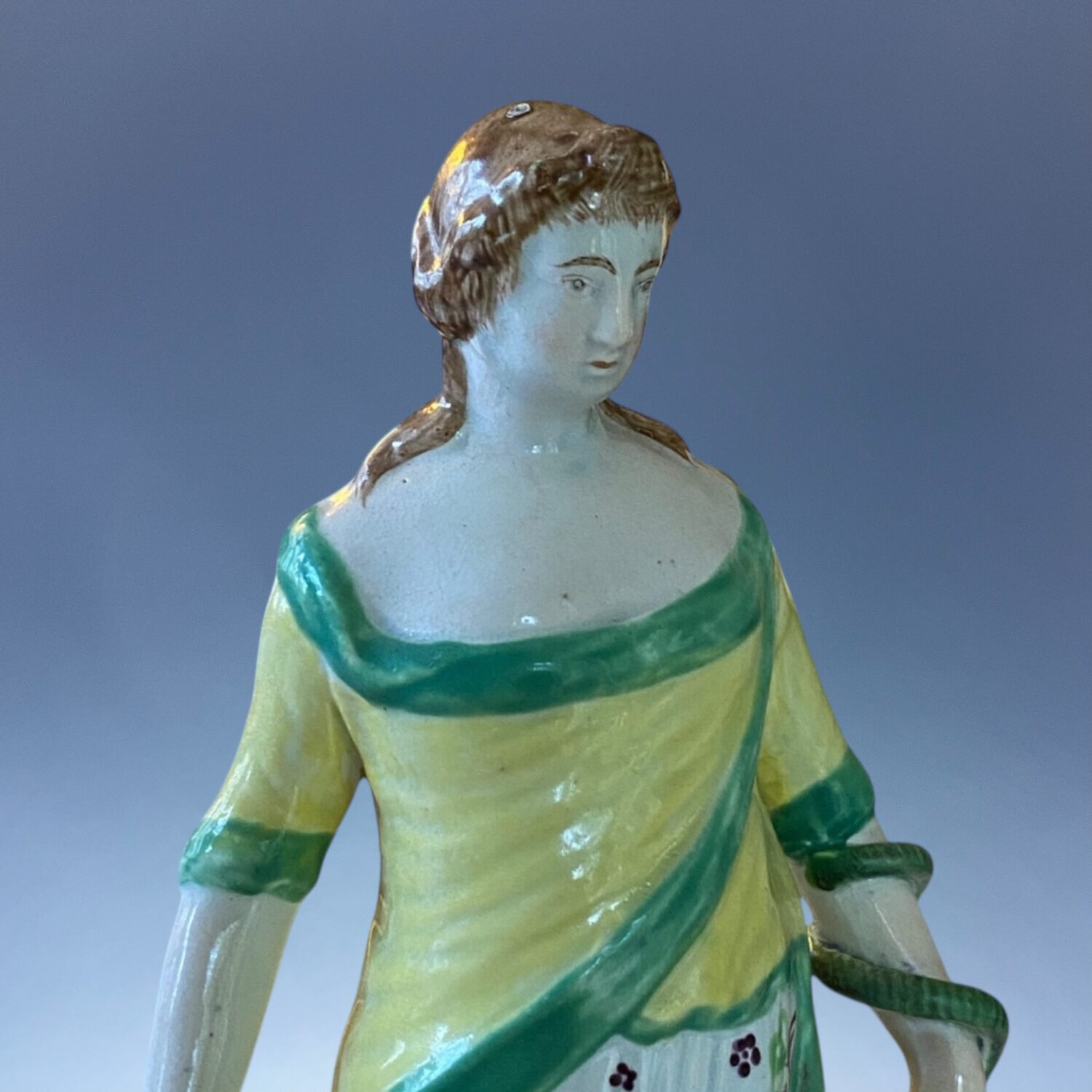 Staffordshire Pottery Figure of Hygieia (Hygeia) - Image 5