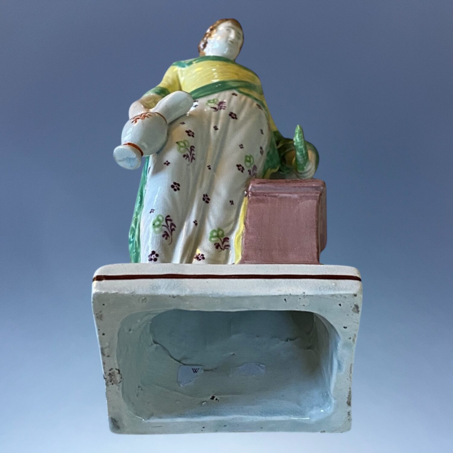 Staffordshire Pottery Figure of Hygieia (Hygeia) - Image 6