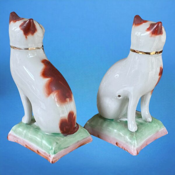 (Clearance) Pair of Late Staffordshire Cats. - Image 4