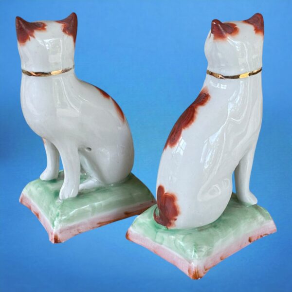 (Clearance) Pair of Late Staffordshire Cats. - Image 3