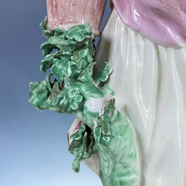 (Clearance) C18th Derby Figure of a Lady with Basket of Eggs - for restoration. - Image 3
