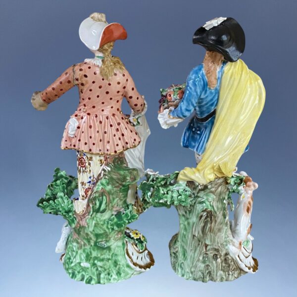 (Clearance) Pair of Derby ‘Dresden Shepherds’ for Restoration. - Image 9