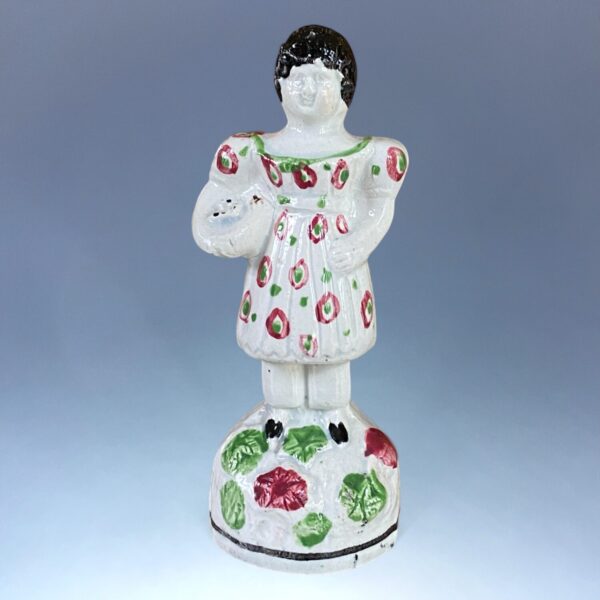 C19th Staffordshire Figure of a Girl (b)