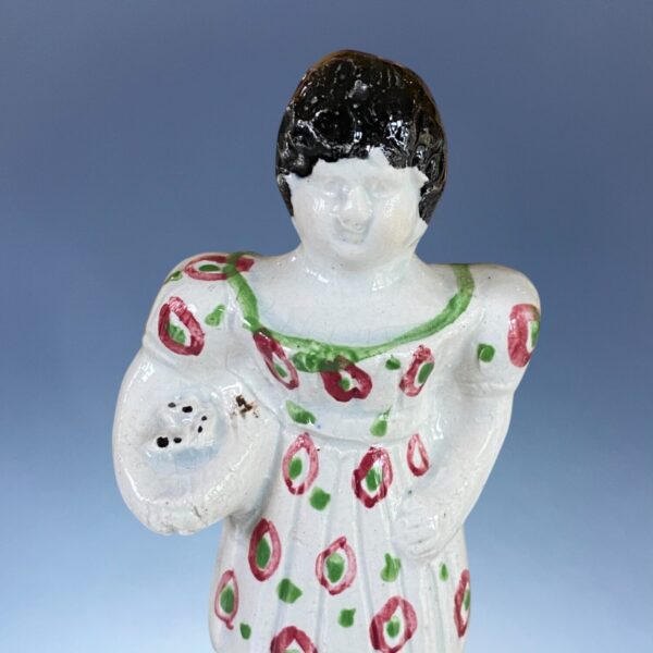 C19th Staffordshire Figure of a Girl (b) - Image 2