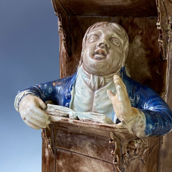 Early Staffordshire ‘Vicar & Moses’ Pulpit Group. R. Wood. - Image 3