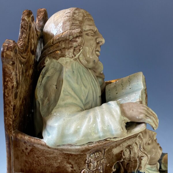 Early Staffordshire ‘Vicar & Moses’ Pulpit Group. R. Wood. - Image 6
