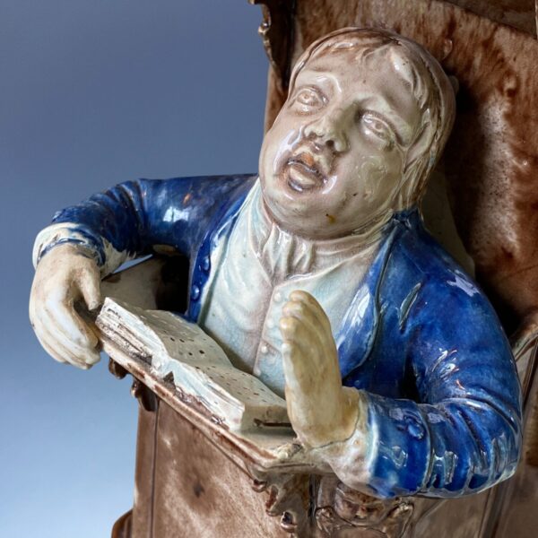 Early Staffordshire ‘Vicar & Moses’ Pulpit Group. R. Wood. - Image 8