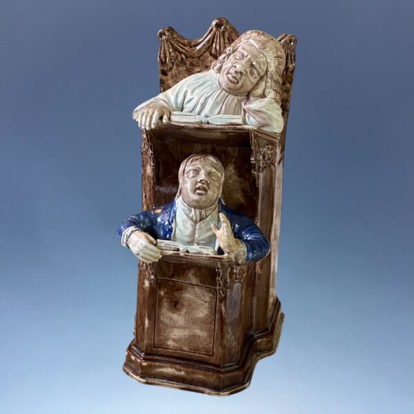 Early Staffordshire ‘Vicar & Moses’ Pulpit Group. R. Wood. - Image 14