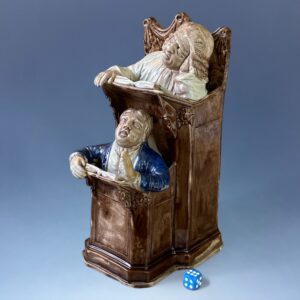 Early Staffordshire ‘Vicar & Moses’ Pulpit Group. R. Wood.
