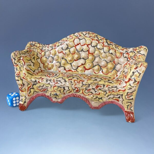 Very Unusual Staffordshire Miniature Regency Sofa C1830’s - Image 2