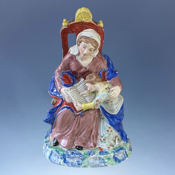 Early Staffordshire Figure - The Prudent Mother. - Image 2