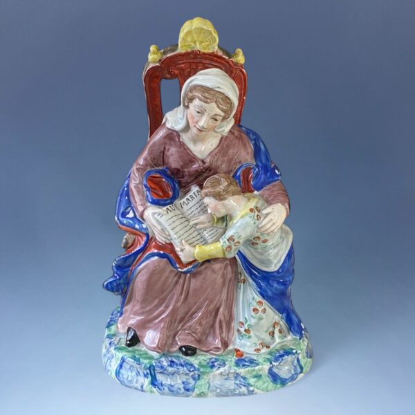 Early Staffordshire Figure - The Prudent Mother.