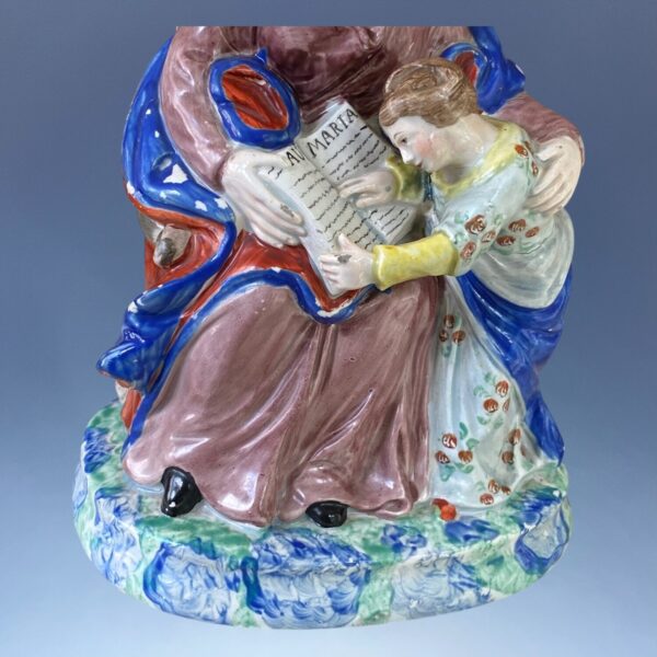 Early Staffordshire Figure - The Prudent Mother. - Image 3