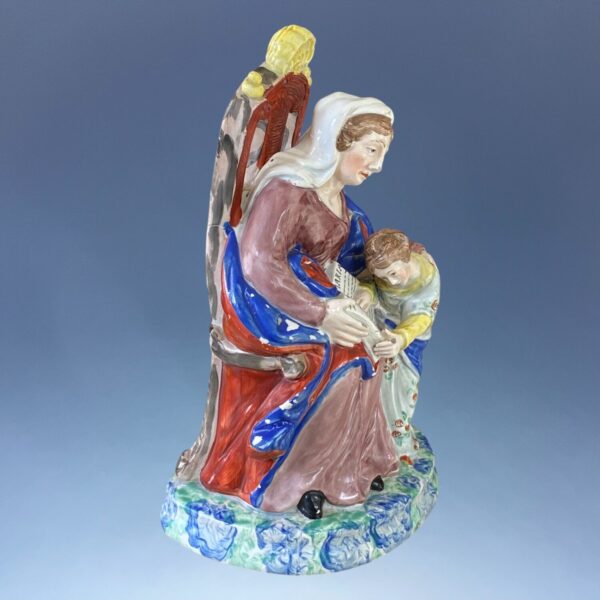 Early Staffordshire Figure - The Prudent Mother. - Image 4