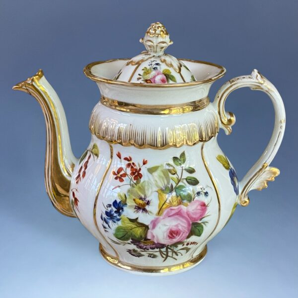 C19th Paris Porcelain - Large Teapot