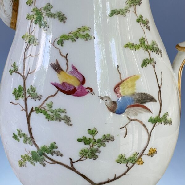 Paris Porcelain Coffee Pot - Painted With Birds. - Image 10