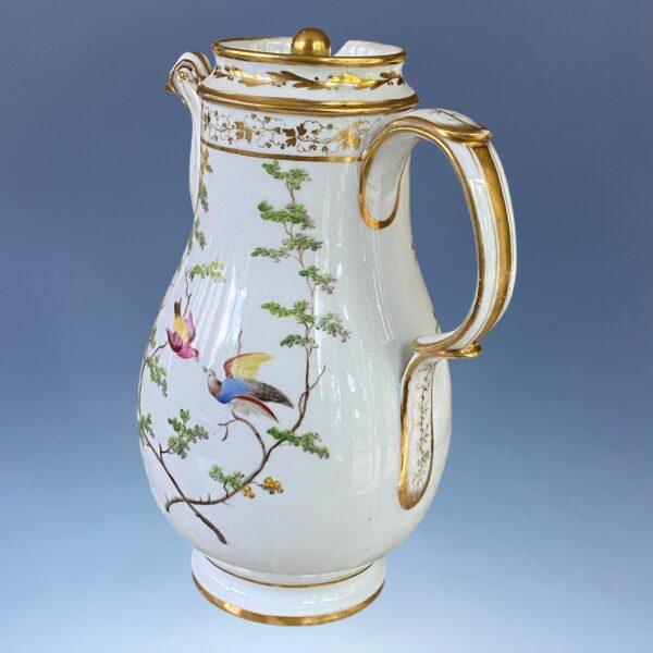Paris Porcelain Coffee Pot - Painted With Birds. - Image 7